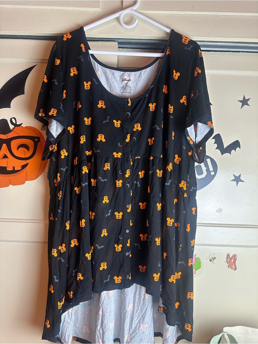 Disney Mickey pumpkin babydoll top size 5X from torrid